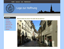 Tablet Screenshot of logezurhoffnung.ch